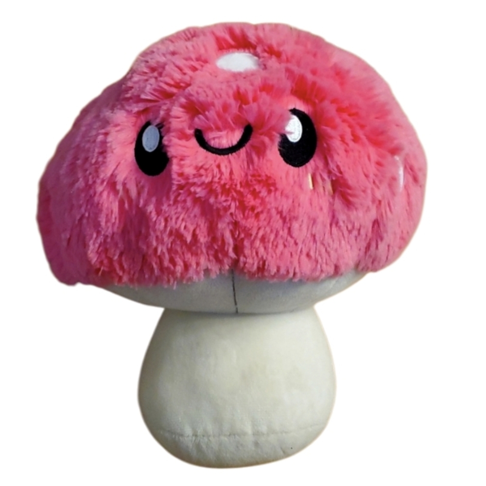 Squishable 10" Pink and Cream Plush Mushroom
